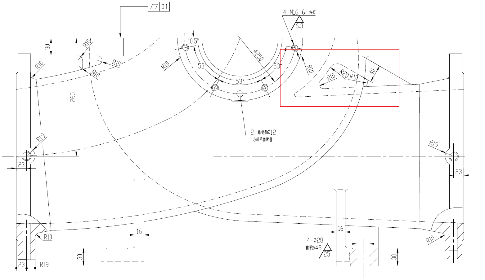 泵三维模型23:单级双吸离心泵泵体及泵盖